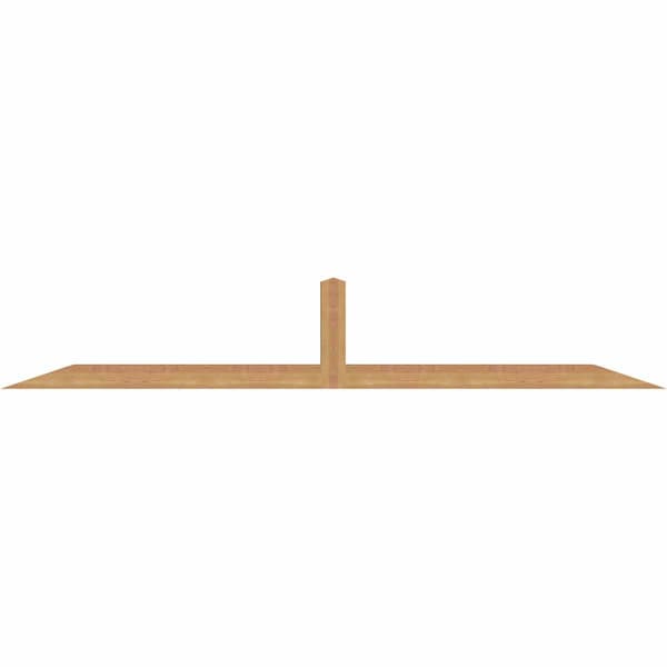Ekena Millwork Portland Smooth Timber Gable Bracket, Western Red Cedar, 96"W x 16"H x 3 1/2"D x 3 1/2"F, 4/12 Pitch GBW096X16X0404POR00SWR - main